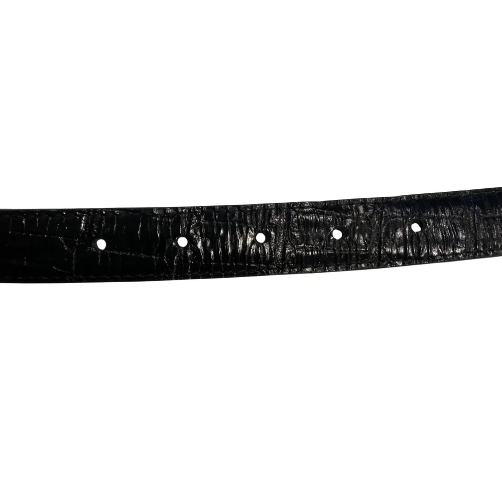 Brighton black croc